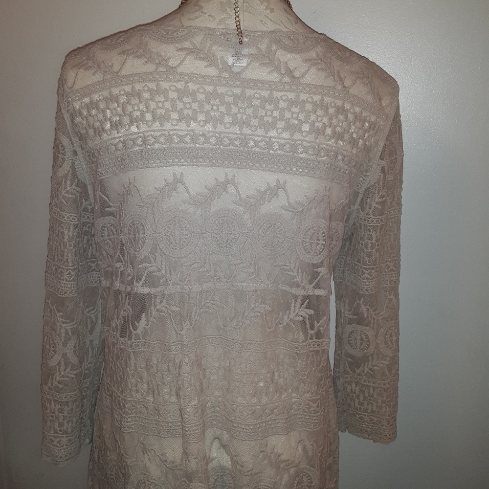 Cato Trendy Long sleeve Crochet Shirt - Picture 3 of 3
